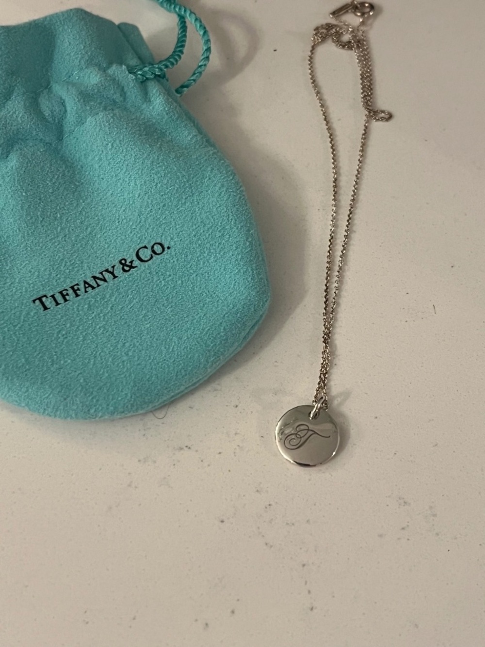 Tiffany & Co. Silver "T" Necklace
